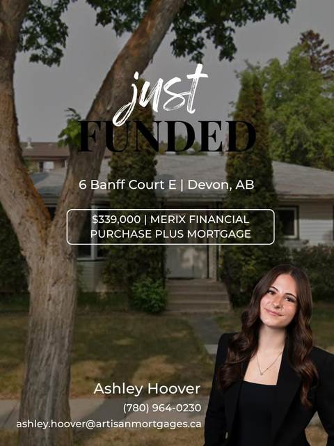 Just funded: 6 Banff Court E, Devon, $339,000, Merix Financial, purchase plus mortgage
